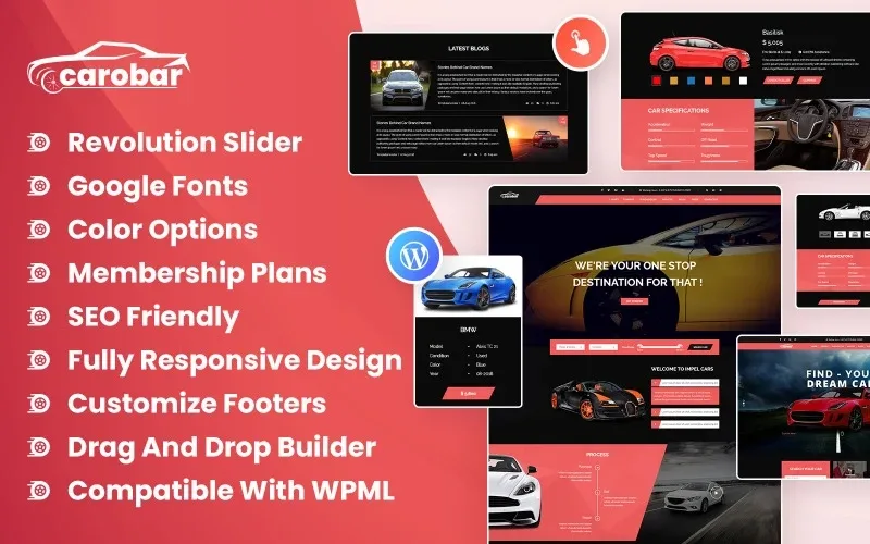 Carobar – Car Dealer WordPress Theme