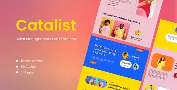 Catalist Artist Elementor Template Kit