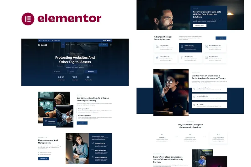 Cekal – Cyber Security & IT Service Elementor Template