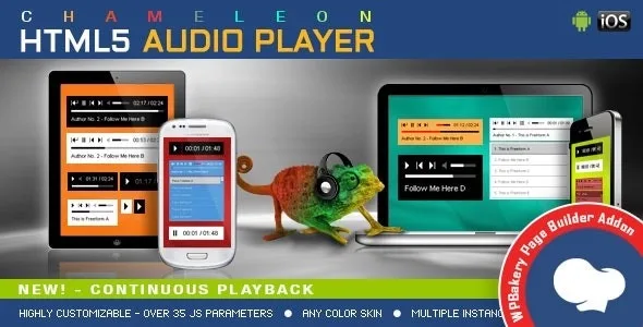 Chameleon HTML5 Audio Player - Addon For Visual Composer