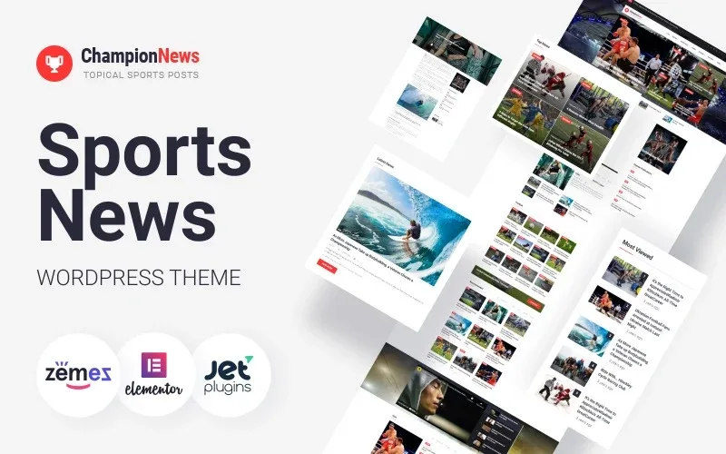 ChampionNews – Sports News WordPress Elementor Theme WordPress Theme