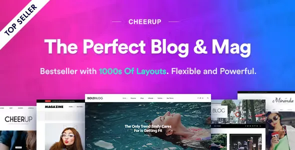 CheerUp Food Blog And Magazine Theme