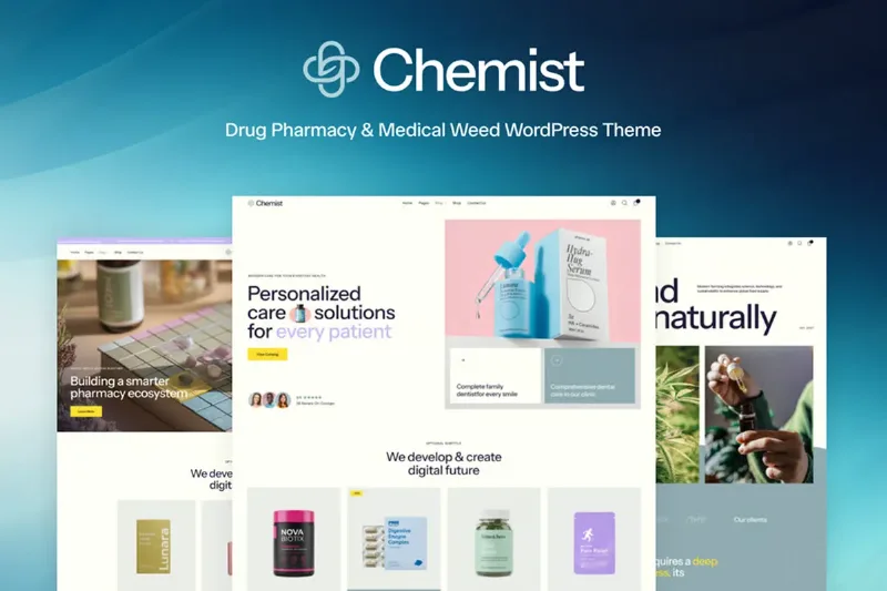 Chemist - Drug Pharmacy & Medical Weed WordPress Theme