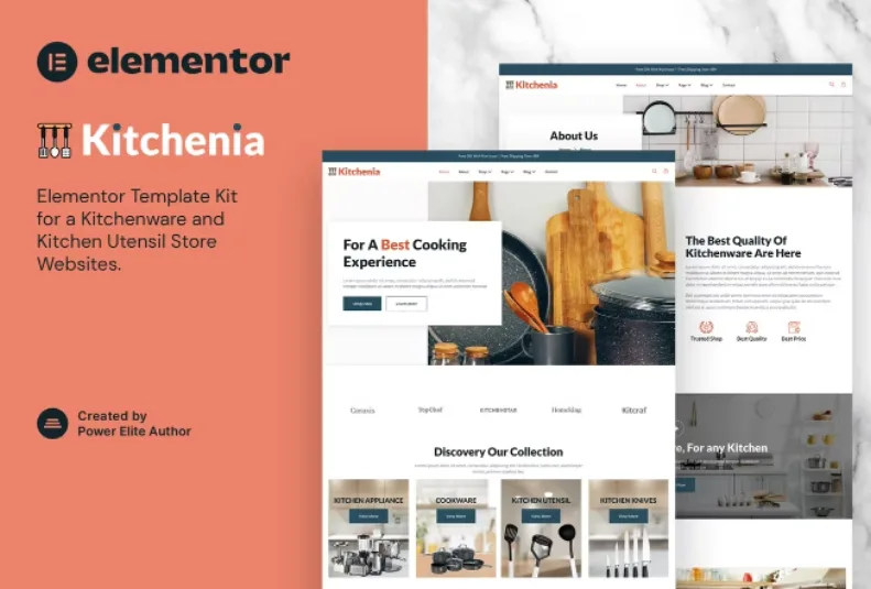 chenia – Kitchenware & Cooking Utensils Store Template Kit