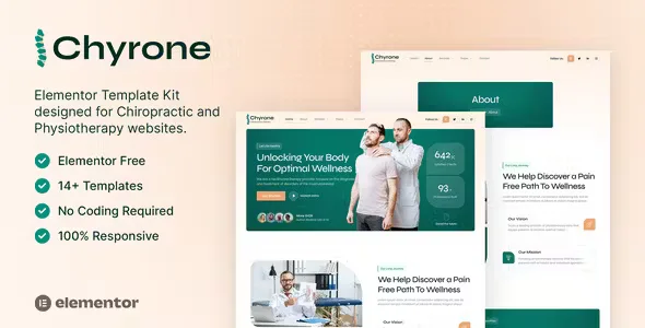 Chyrone Chiropractic Elementor Template Kit