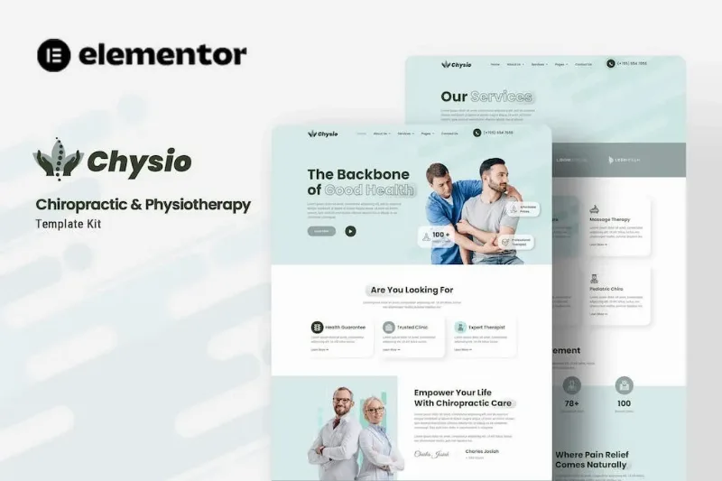 Chysio – Chiropractic & Physiotherapy Elementor Template