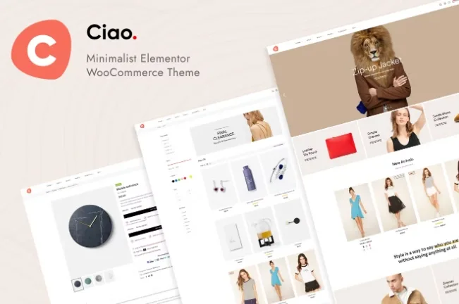 Ciao – Minimalist Elementor WooCommerce Theme