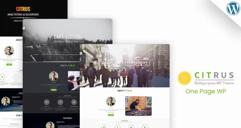 Citrus – One Page WordPress Theme