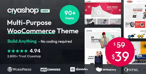 CiyaShop MultiPurpose WooCommerce Theme