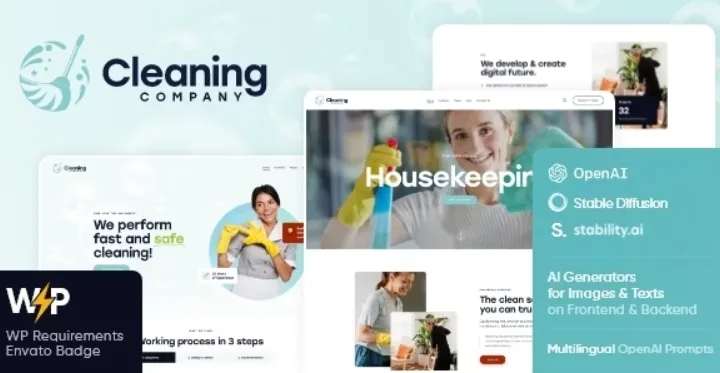 Cleaning Company – Maid Service WordPress Theme