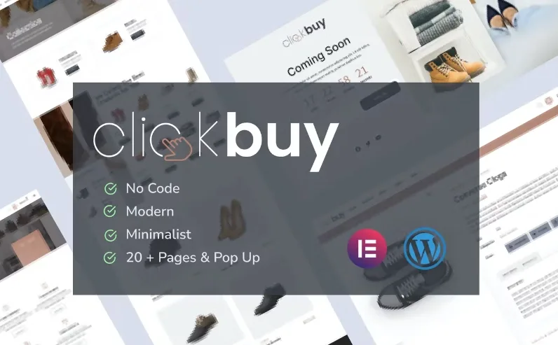 Clickbuy – Shoe Store WooCommerce Elementor Template