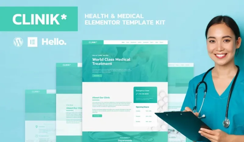 CLINIK – Hospital & Clinical Health Care Elementor Template