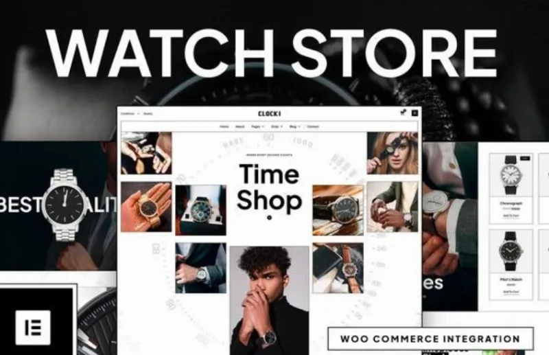Clocki – Watch Store Elementor Pro Template