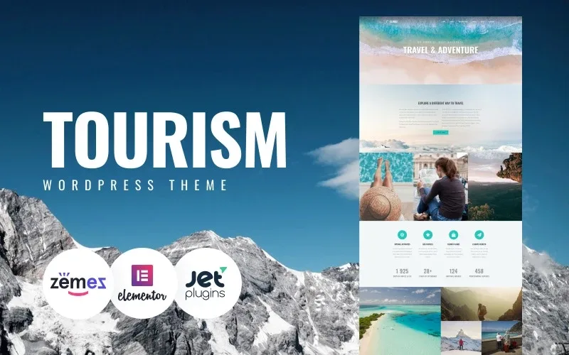 Closez – Tourism One Page Modern WordPress Elementor Theme WordPress Theme