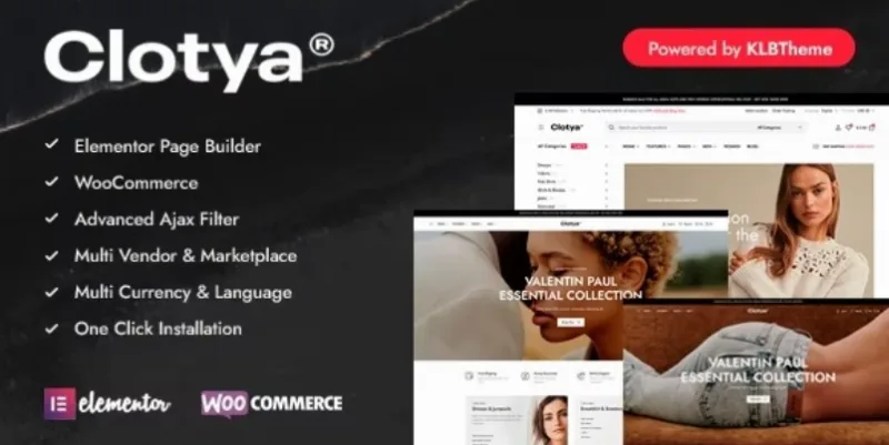 Clotya – Fashion Store eCommerce Theme