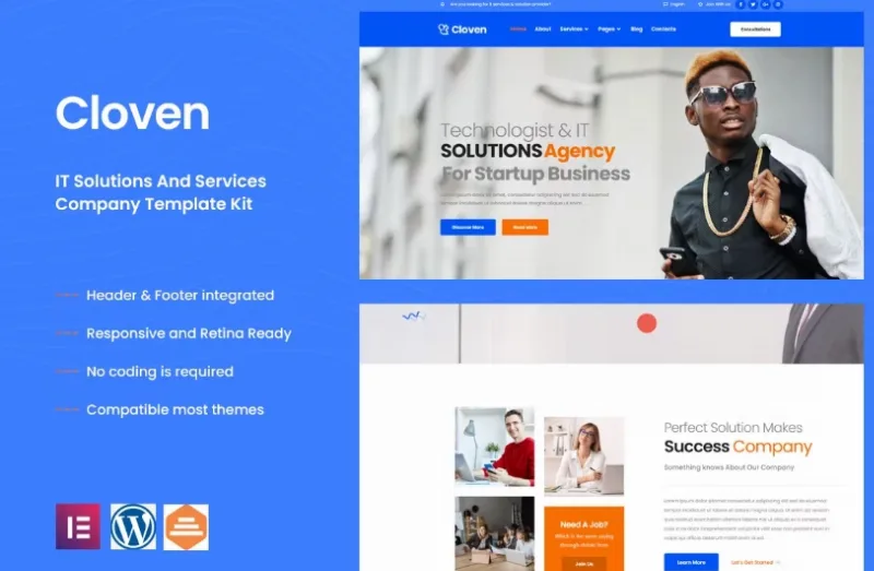 Cloven – IT Solutions & Services Company Elementor Template