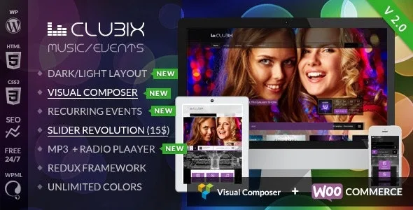 Clubix – Nightlife, Music & Events WordPress Theme
