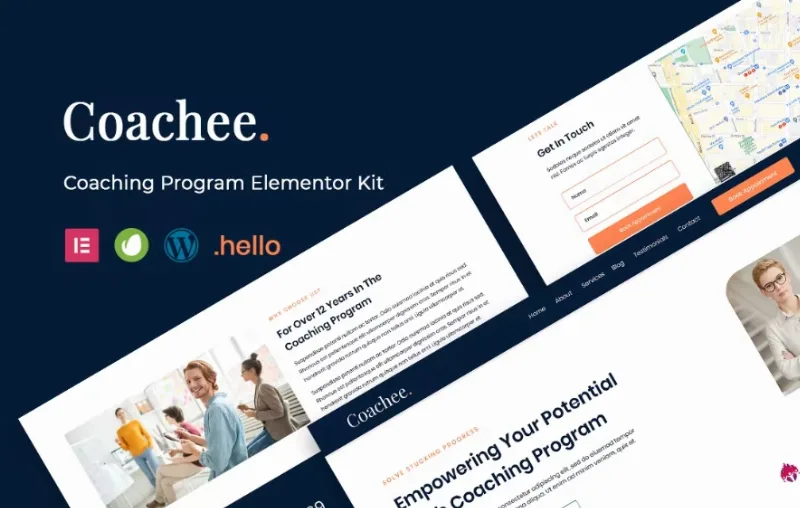 Coachee – Coaching Program Elementor Template