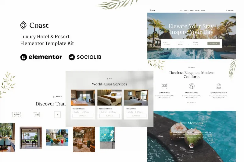 Coast – Luxury Hotel & Resort Elementor Template