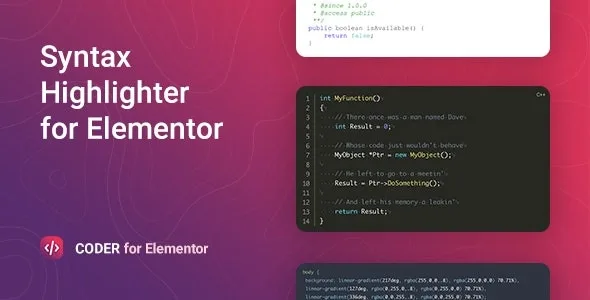 Coder for Elementor