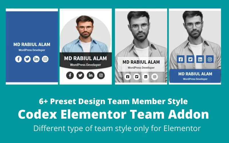 Codex Elementor Team Card