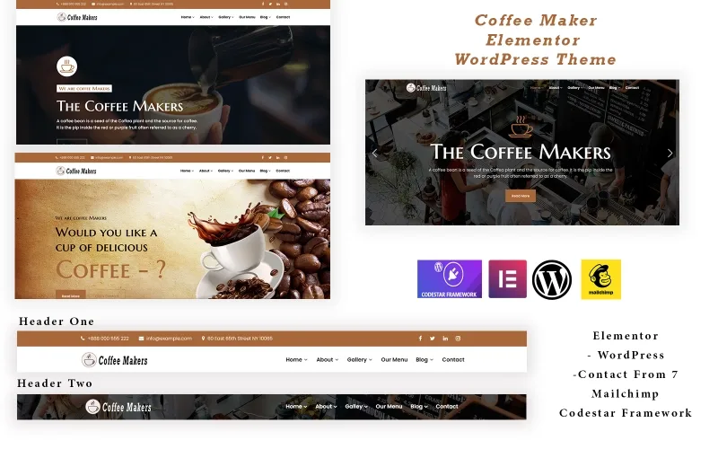 Coffee Makers – The Elementor Coffee WordPress Theme