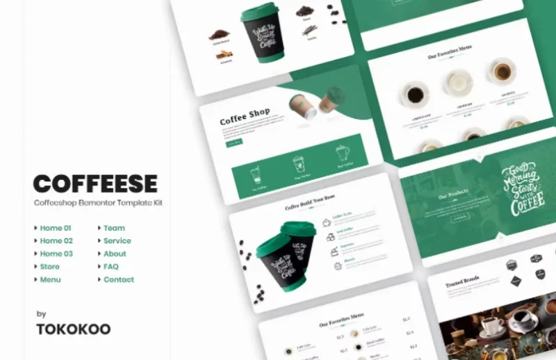 Coffesse | Cafe & Coffee Shop Elementor Template