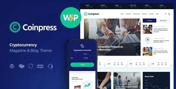 Coinpress ICO Cryptocurrency Magazine Theme