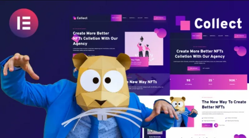 Collect – NFT Design Agency Services Elementor Template