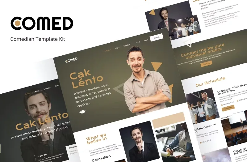 Comed – Comedian Elementor Template