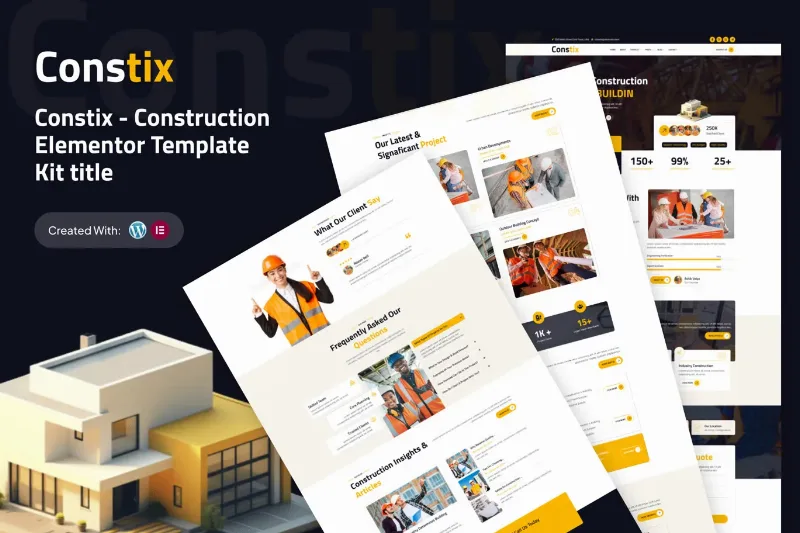 Constix - Construction & Building Elementor Template Kit