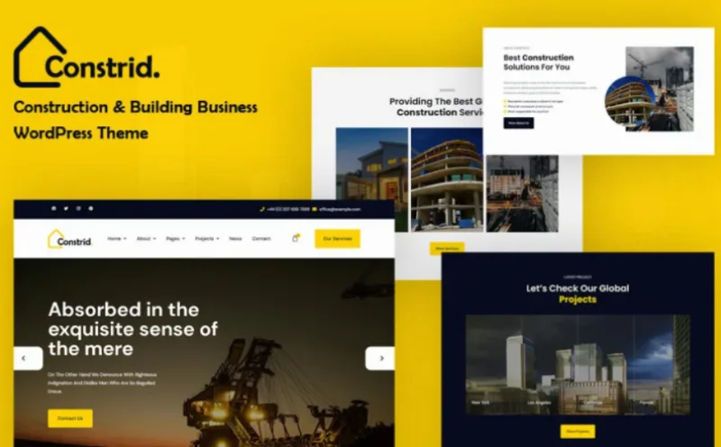 Constrid – Construction & Building Business WordPress Theme