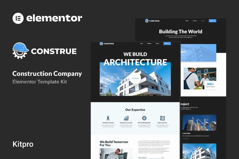 Construe – Construction Company Elementor Template