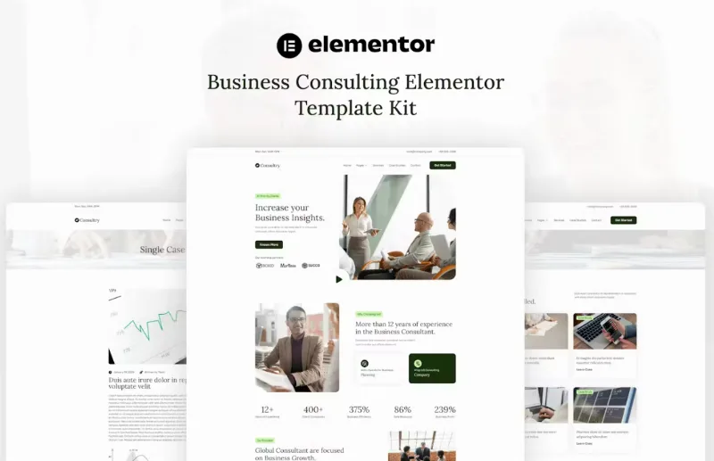 Consultry – Business Consulting Elementor Template