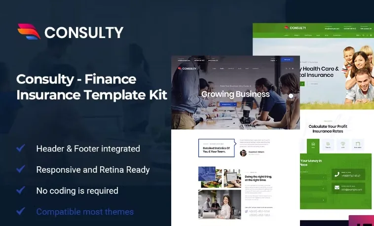 Consulty – Finance Consulting Elementor Template