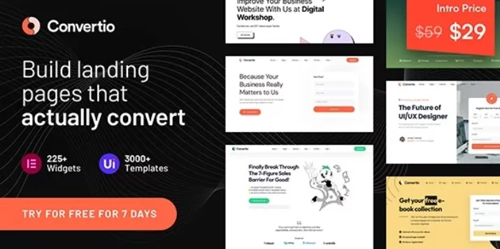 Convertio – Conversion Optimized Landing Page Theme