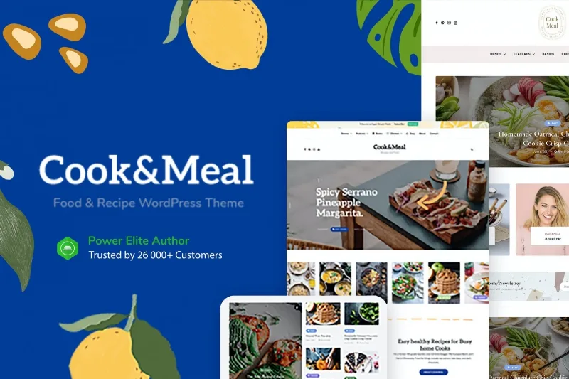 Cook&Meal – Food Blog & Recipe WordPress Theme