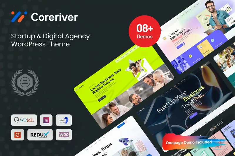 Coreriver - Startup & Digital Agency WP Theme