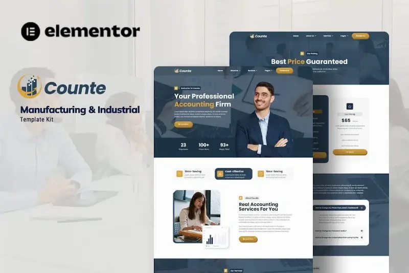 Counte – Manufacturing & Industrial Elementor Template Kit