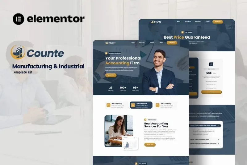 Counte – Manufacturing & Industrial Elementor Template