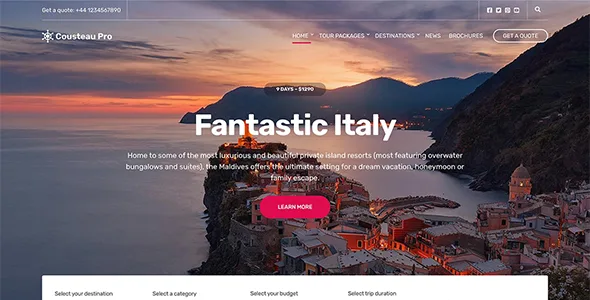 Cousteau Pro WordPress Theme