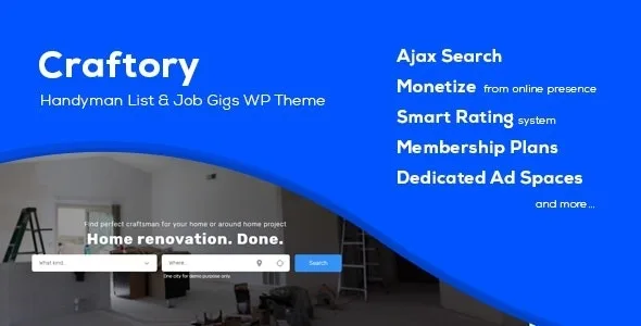Craftory – Directory Listing Job Board WordPress Theme