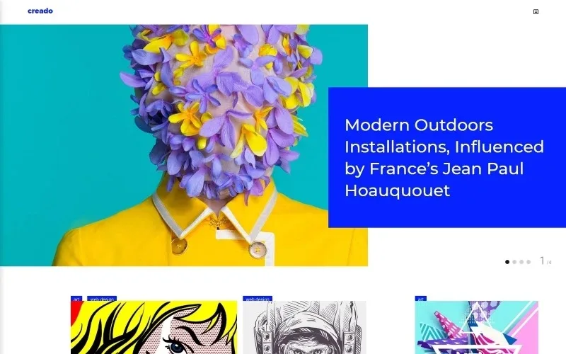 Creado – Art Gallery Responsive WordPress Theme