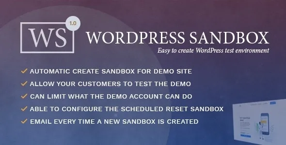 Create WordPress Sandbox Automatic