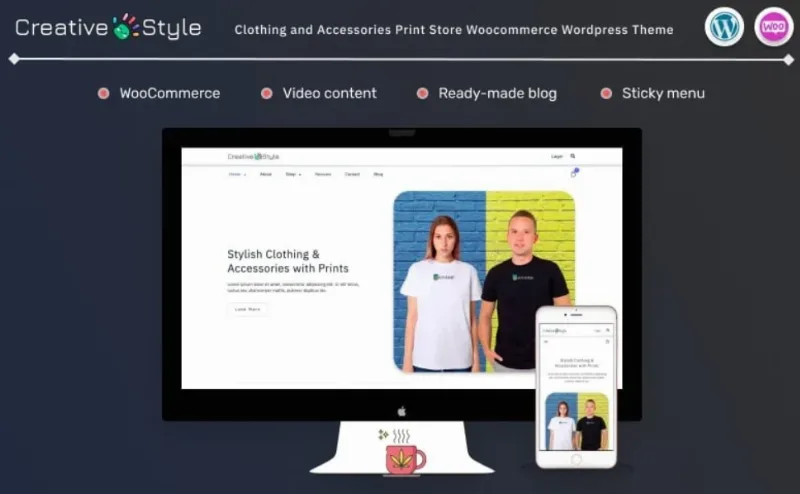 Creative Style – Clothing and Accessories Print Store Woocommerce Wordpress Theme