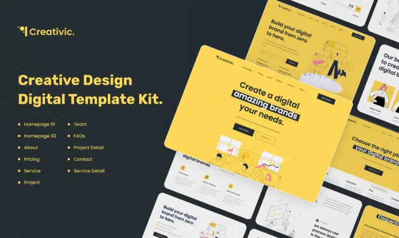 Creativic – Creative Agency Elementor Template