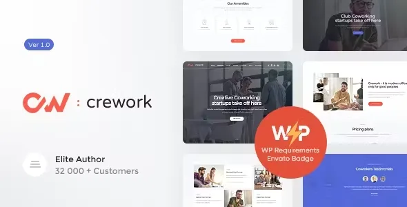 Crework Coworking and Creative Space Theme