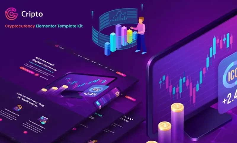 Cripto – Cryptocurrency & Bitcoin Elementor Template