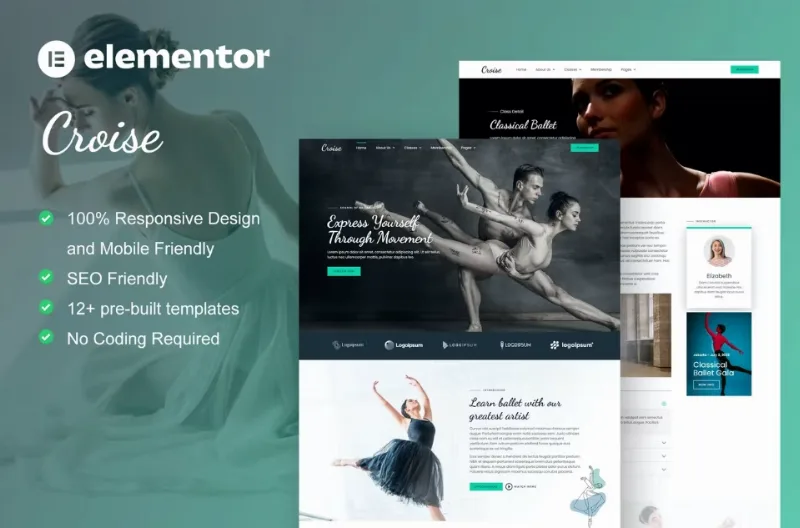 Croise – Ballet & Dance School Elementor Pro Template