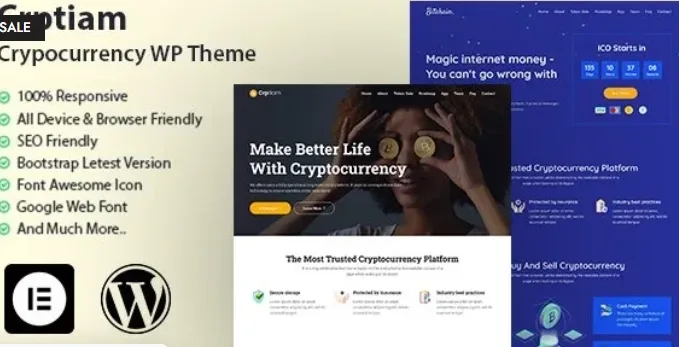 Crptiam – Cryptocurrency WordPress Theme